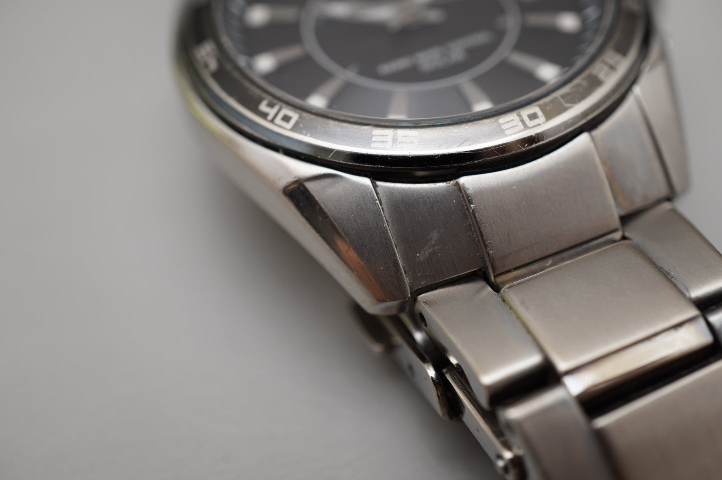 Seiko 7B42-0AH0 Black Dial Radio Wave Solar Quartz Titanium JDM Watch