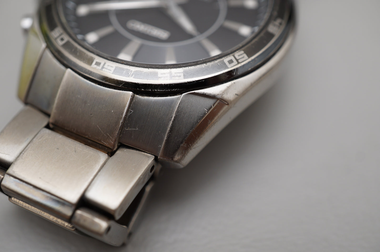 Seiko 7B42-0AH0 Black Dial Radio Wave Solar Quartz Titanium JDM Watch