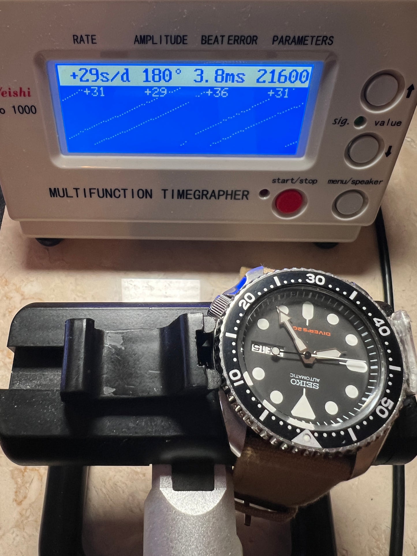 Seiko SKX007 7S26 Black Dial Divers 200M Automatic Watch Original Condition