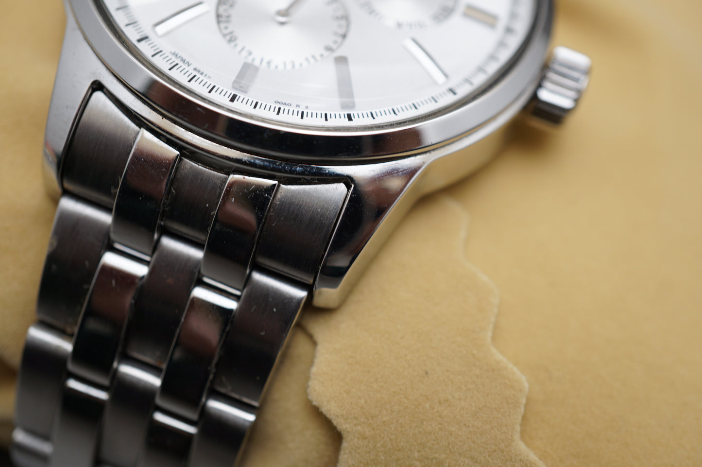 Seiko SARC015 6R21 Silver Dial Power Reserve Day-Date Automatic Watch