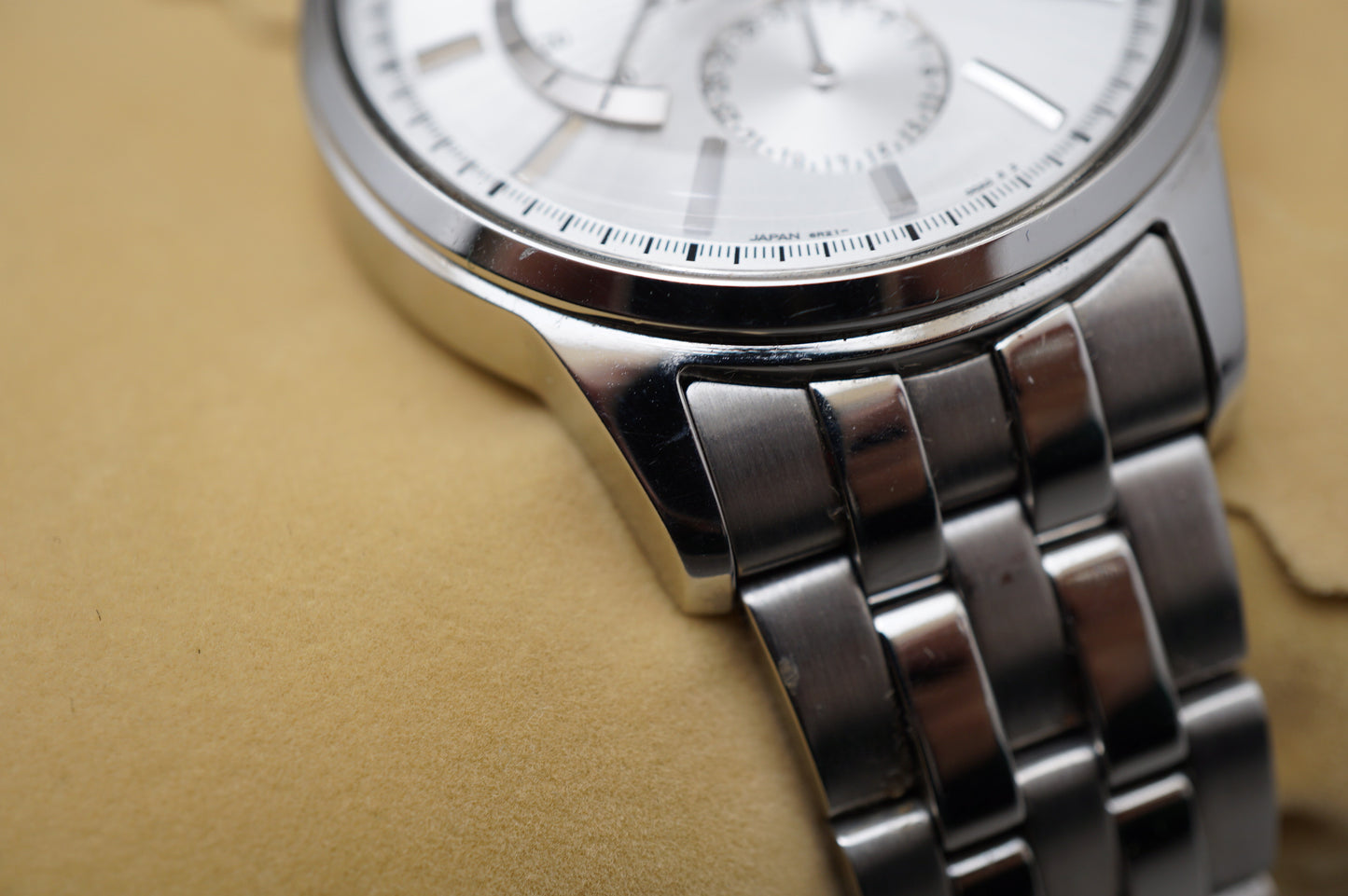 Seiko SARC015 6R21 Silver Dial Power Reserve Day-Date Automatic Watch