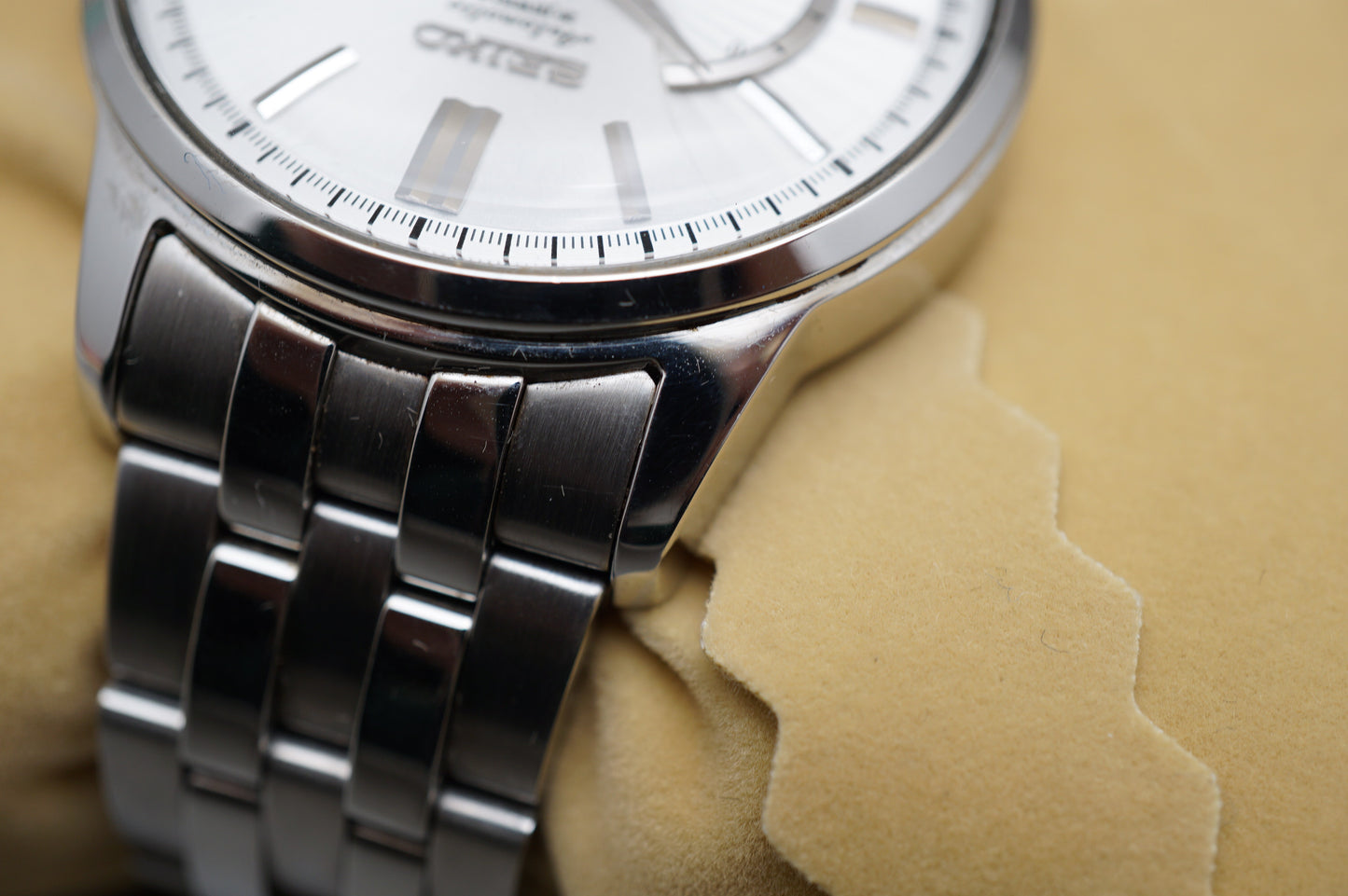 Seiko SARC015 6R21 Silver Dial Power Reserve Day-Date Automatic Watch