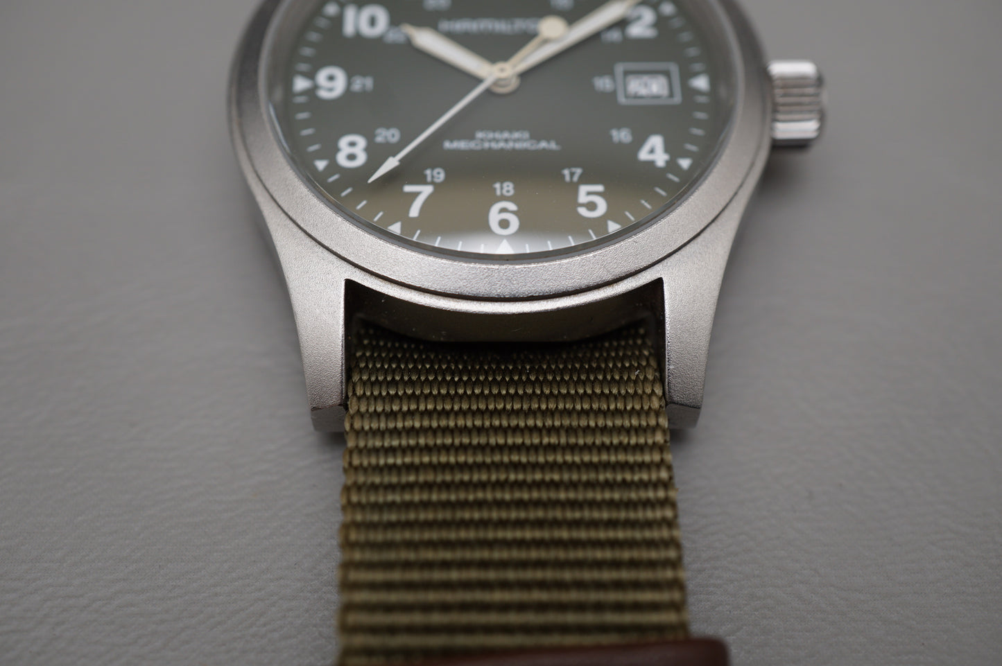 Hamilton Khaki Field H69419363 Green Dial 38mm Handwound Mechanical Watch