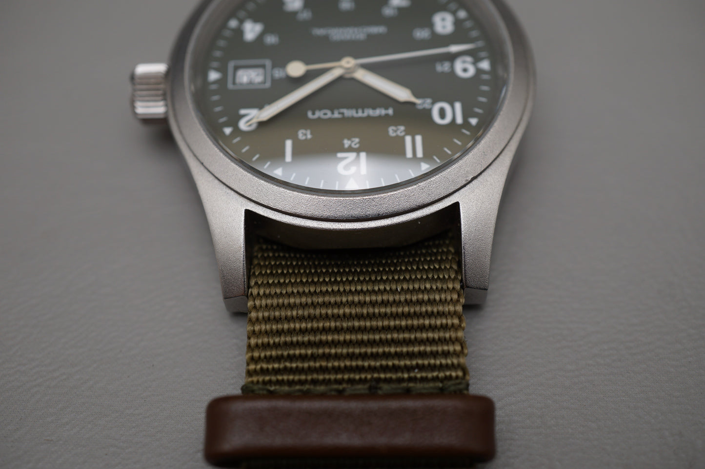 Hamilton Khaki Field H69419363 Green Dial 38mm Handwound Mechanical Watch