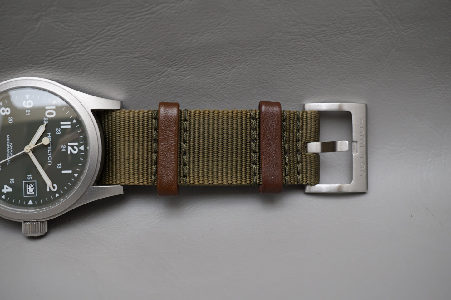 Hamilton Khaki Field H69419363 Green Dial 38mm Handwound Mechanical Watch