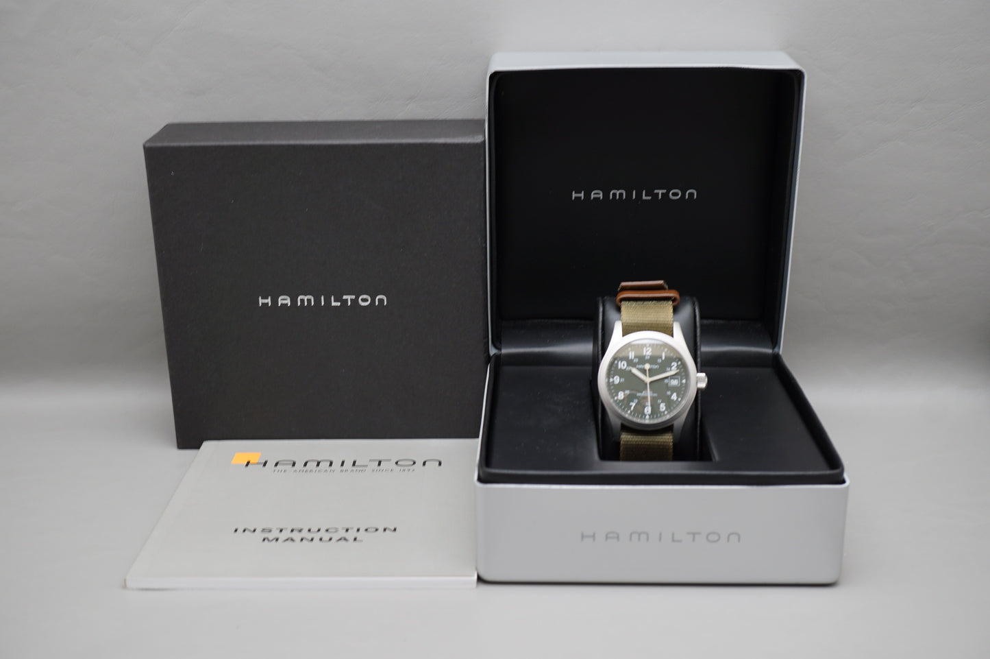 Hamilton Khaki Field H69419363 Green Dial 38mm Handwound Mechanical Watch