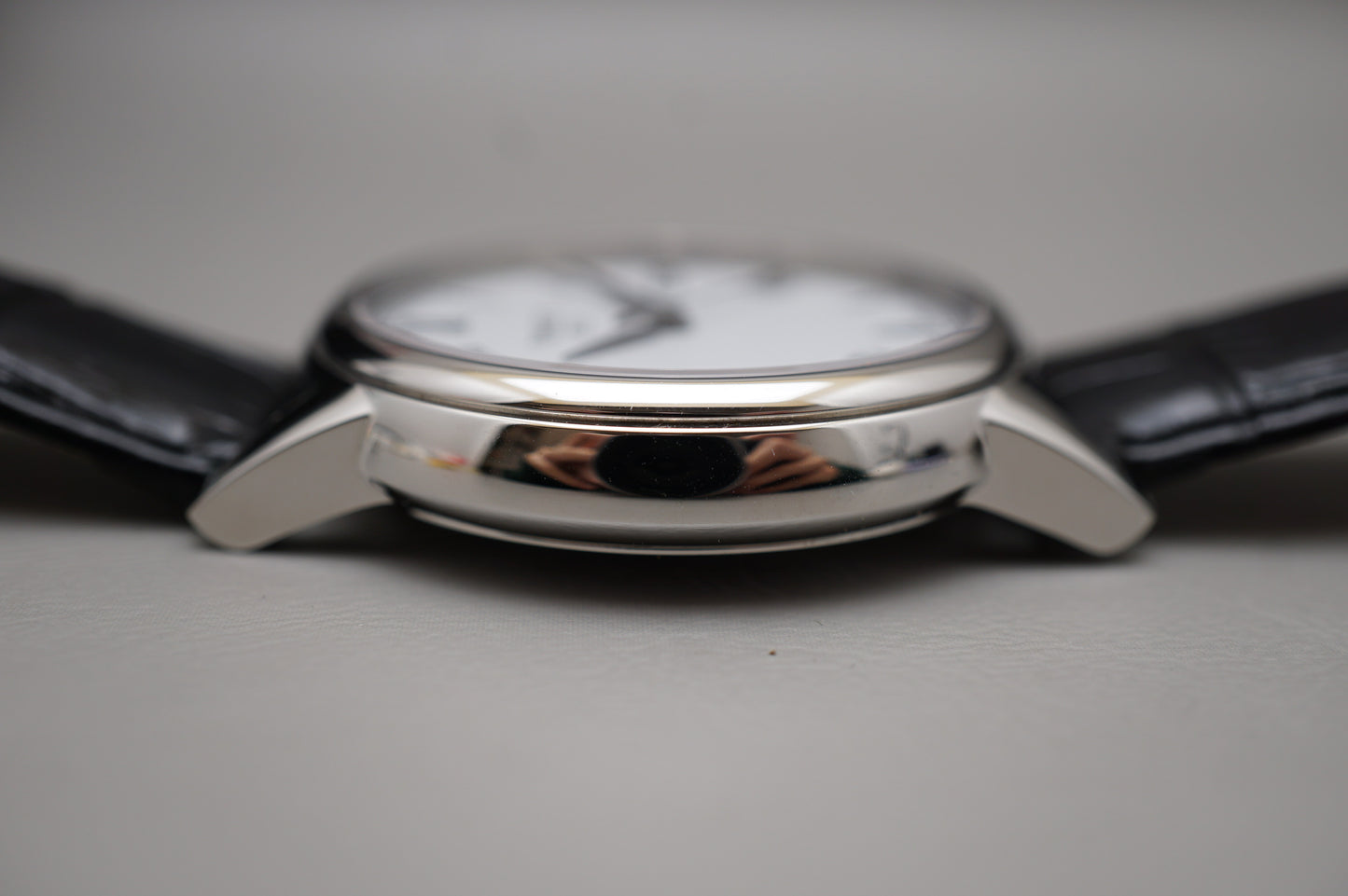 Tissot T085.410.16.013.00 White Dial Black Leather Swiss Quartz Watch