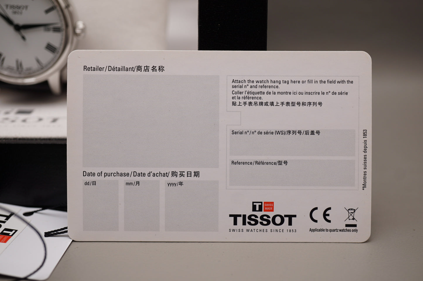 Tissot T085.410.16.013.00 White Dial Black Leather Swiss Quartz Watch