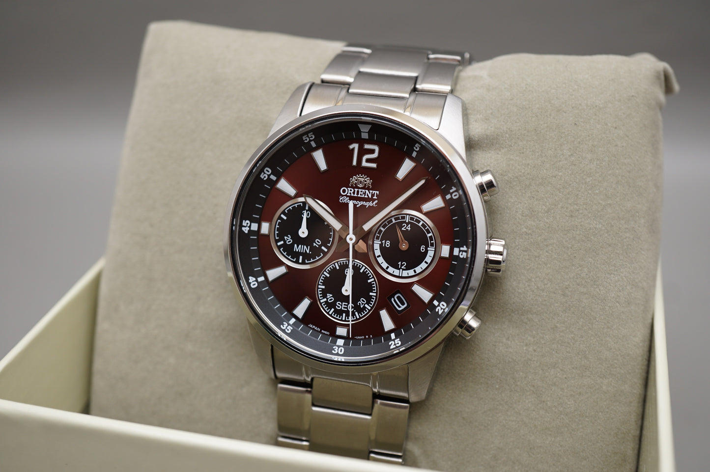 Orient RN-KV0003R VR32F Red Dial Sport JDM Chronograph Quartz Watch