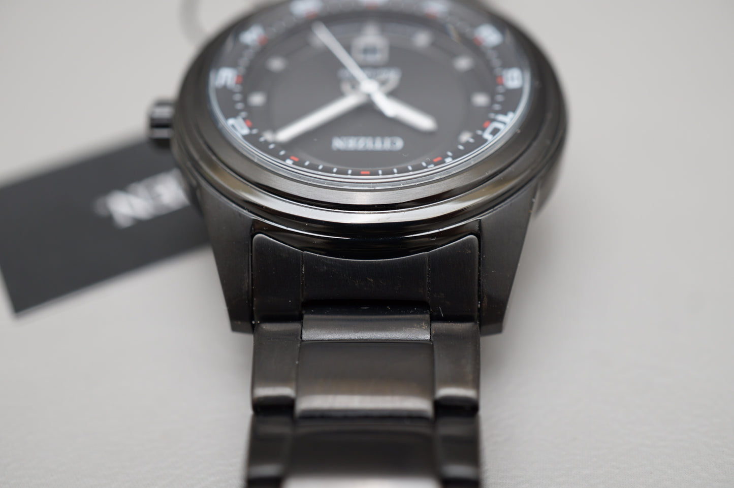 Unworn Citizen FE1104-55E Eco-Drive 100M Black Stainless 36mm Solar Quartz Watch