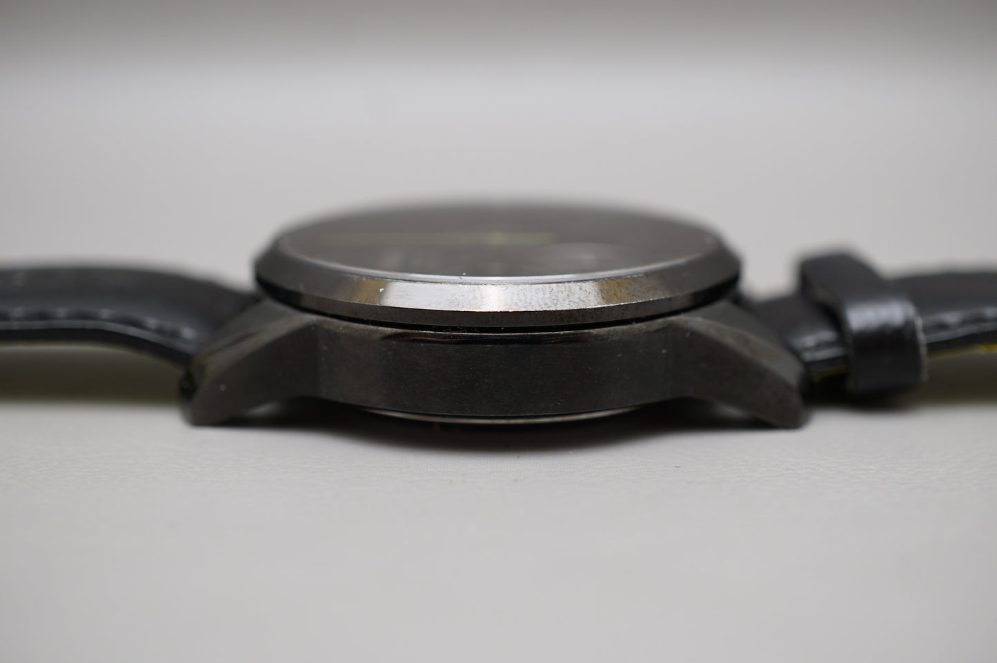 Seiko V175-0BJ0 Blacked Out Lime Green Seconds Chronograph Solar Quartz Watch