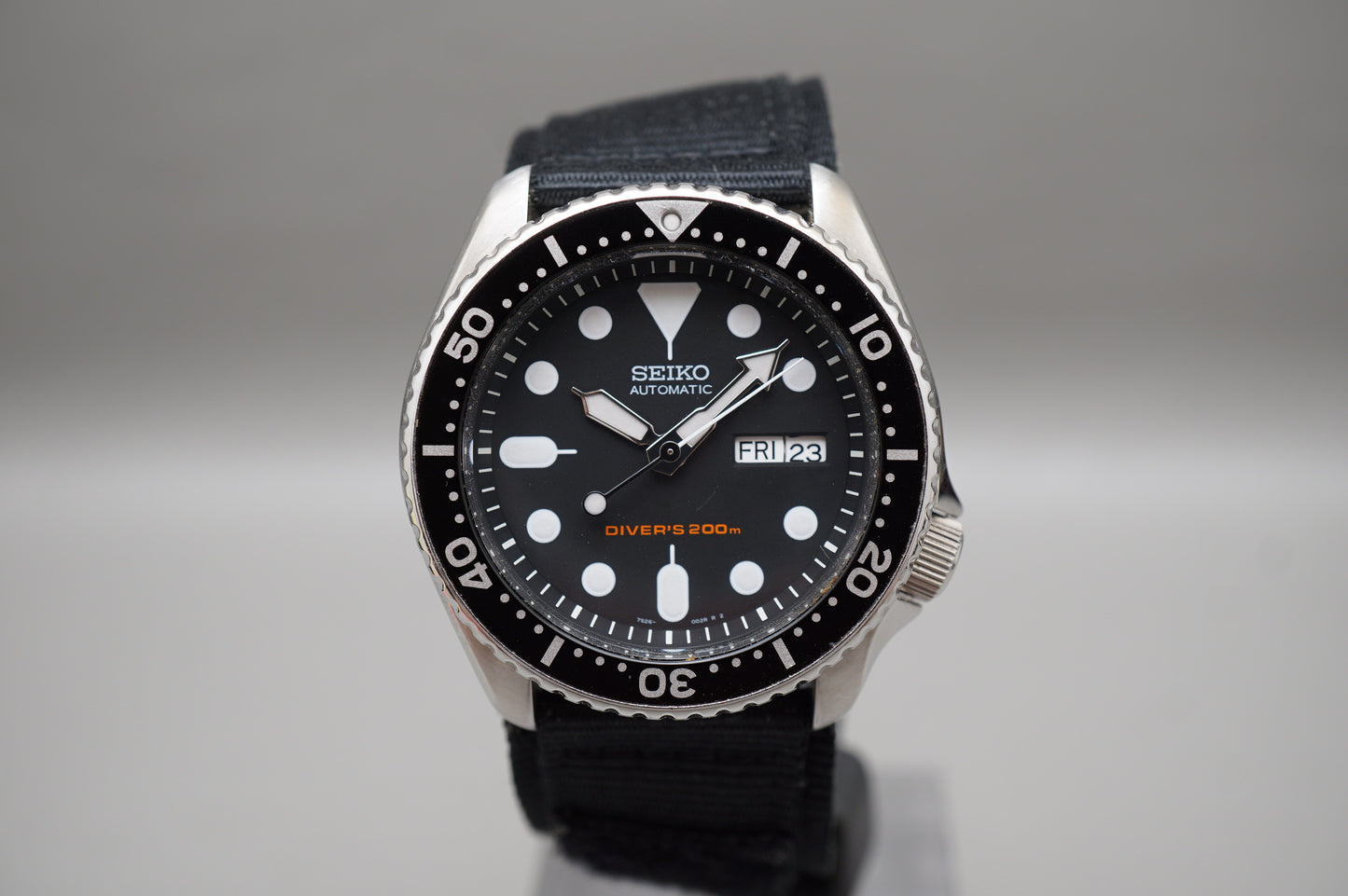 Seiko SKX007 7S26 Black Dial Divers 200M Automatic Watch Original Condition