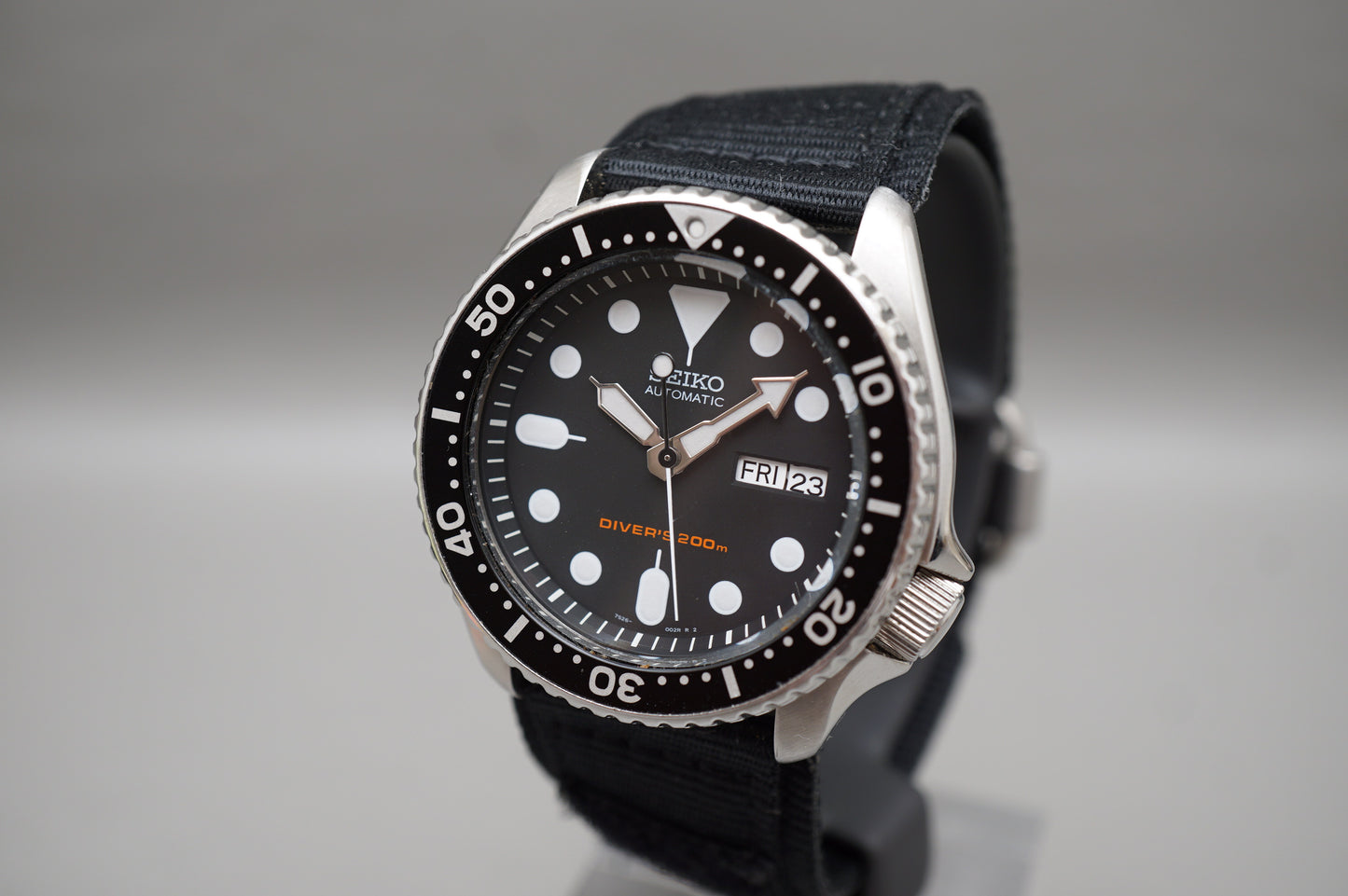 Seiko SKX007 7S26 Black Dial Divers 200M Automatic Watch Original Condition
