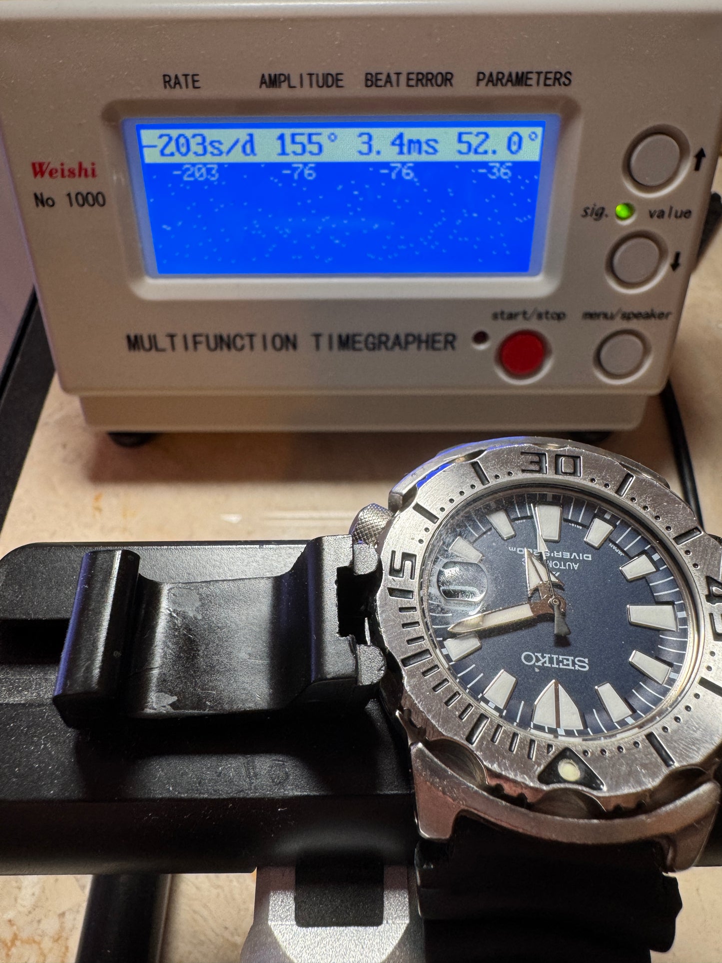 Seiko Prospex SZSC003 6R15 Navy Blue Monster JDM Automatic Watch READ