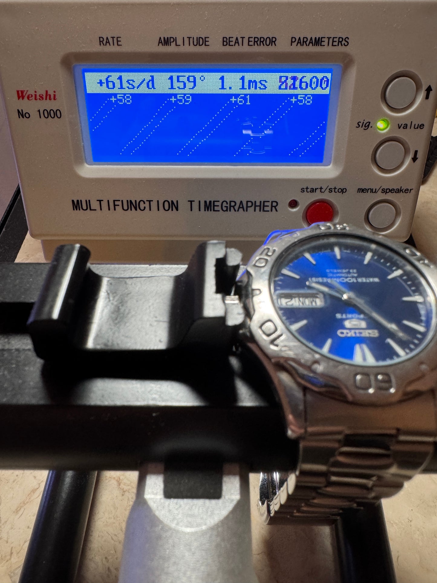 Seiko 5 Sports SNZ315 7S36 Blue Dial 100M Automatic Watch