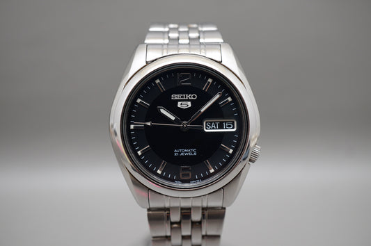 Seiko 5 SNK393 7S26 Black Textured Dial Automatic Watch