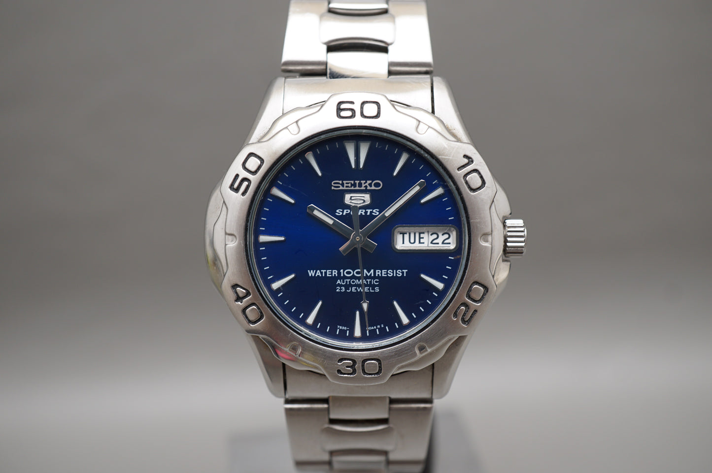 Seiko 5 Sports SNZ315 7S36 Blue Dial 100M Automatic Watch