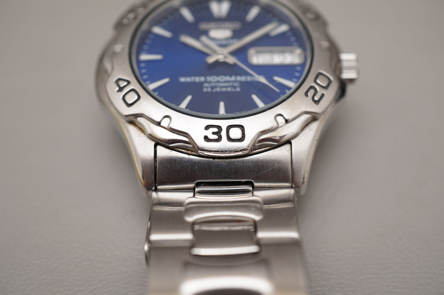 Seiko 5 Sports SNZ315 7S36 Blue Dial 100M Automatic Watch