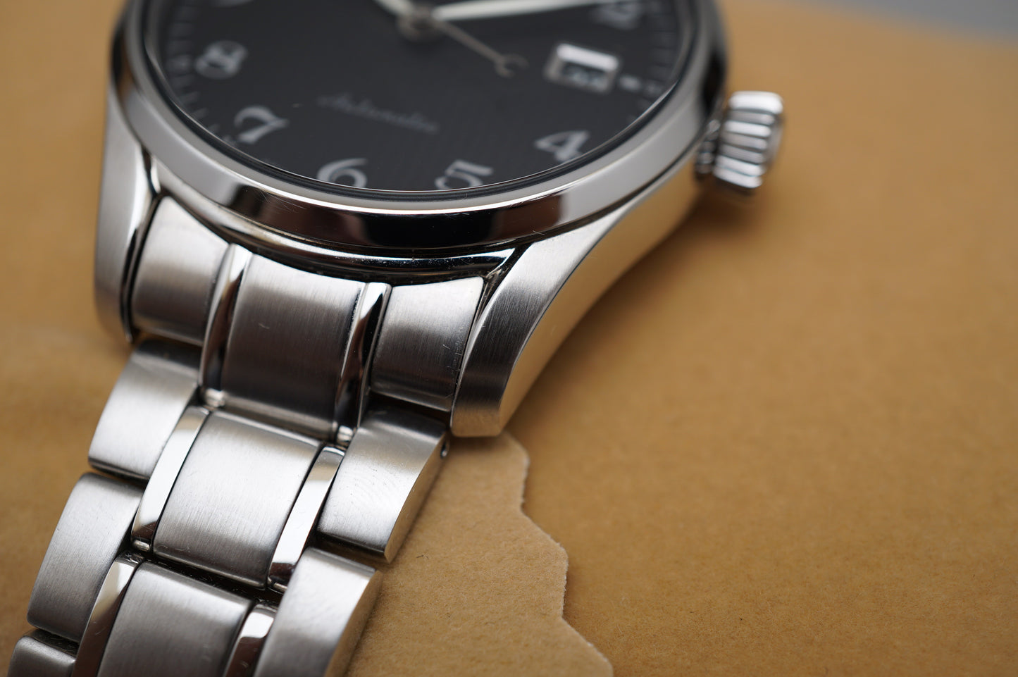 Seiko Presage SARX039 6R15 Numeric Ripple Black Dial Automatic Watch