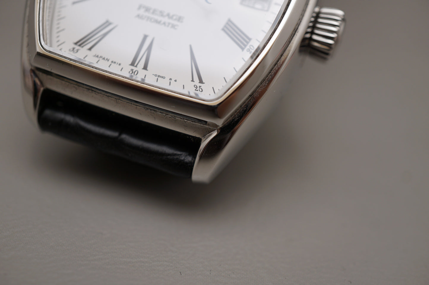 Seiko Presage SPB049J1 6R15 White Enamel Dial Tonneau Case Automatic Watch