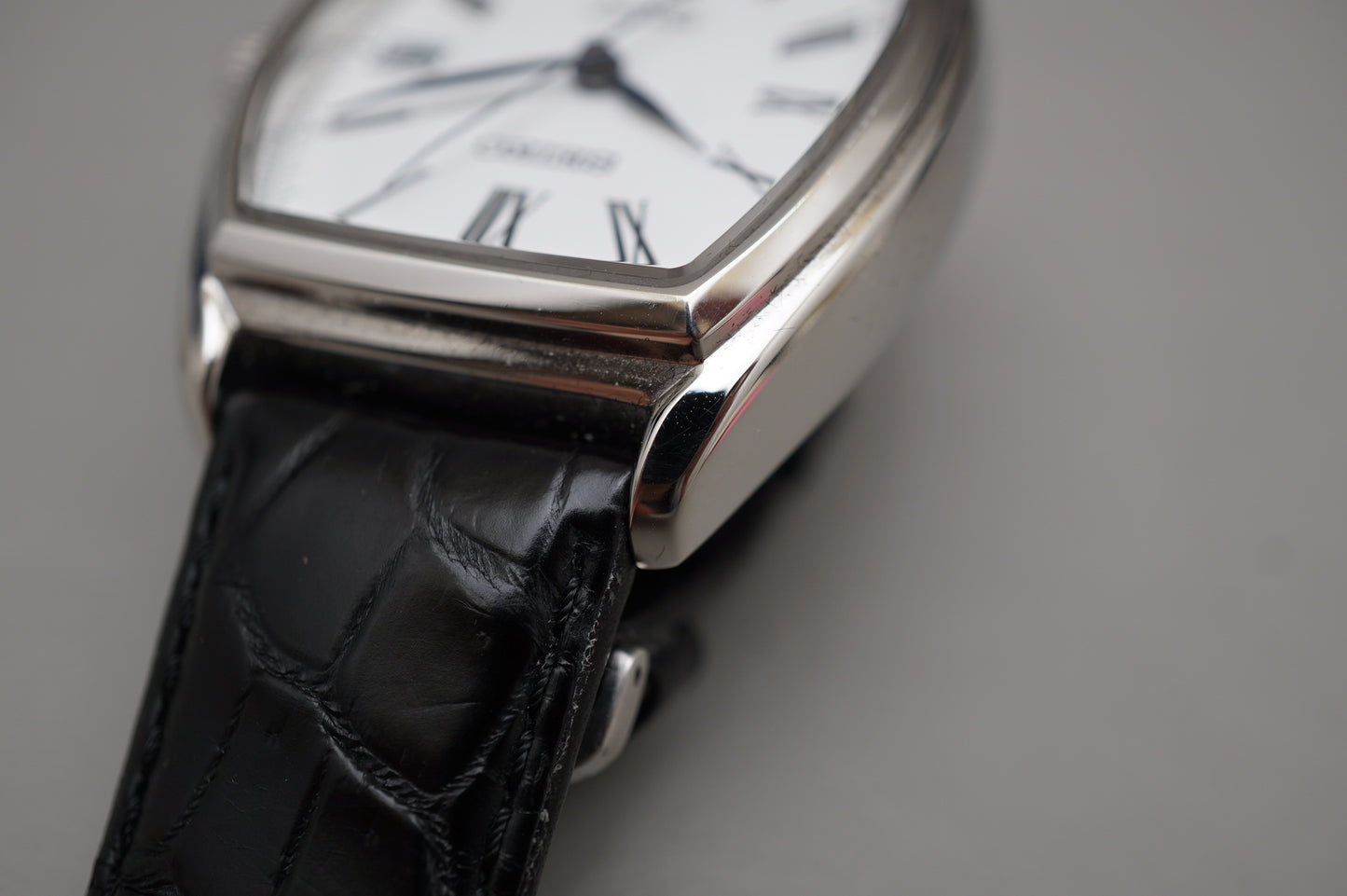 Seiko Presage SPB049J1 6R15 White Enamel Dial Tonneau Case Automatic Watch