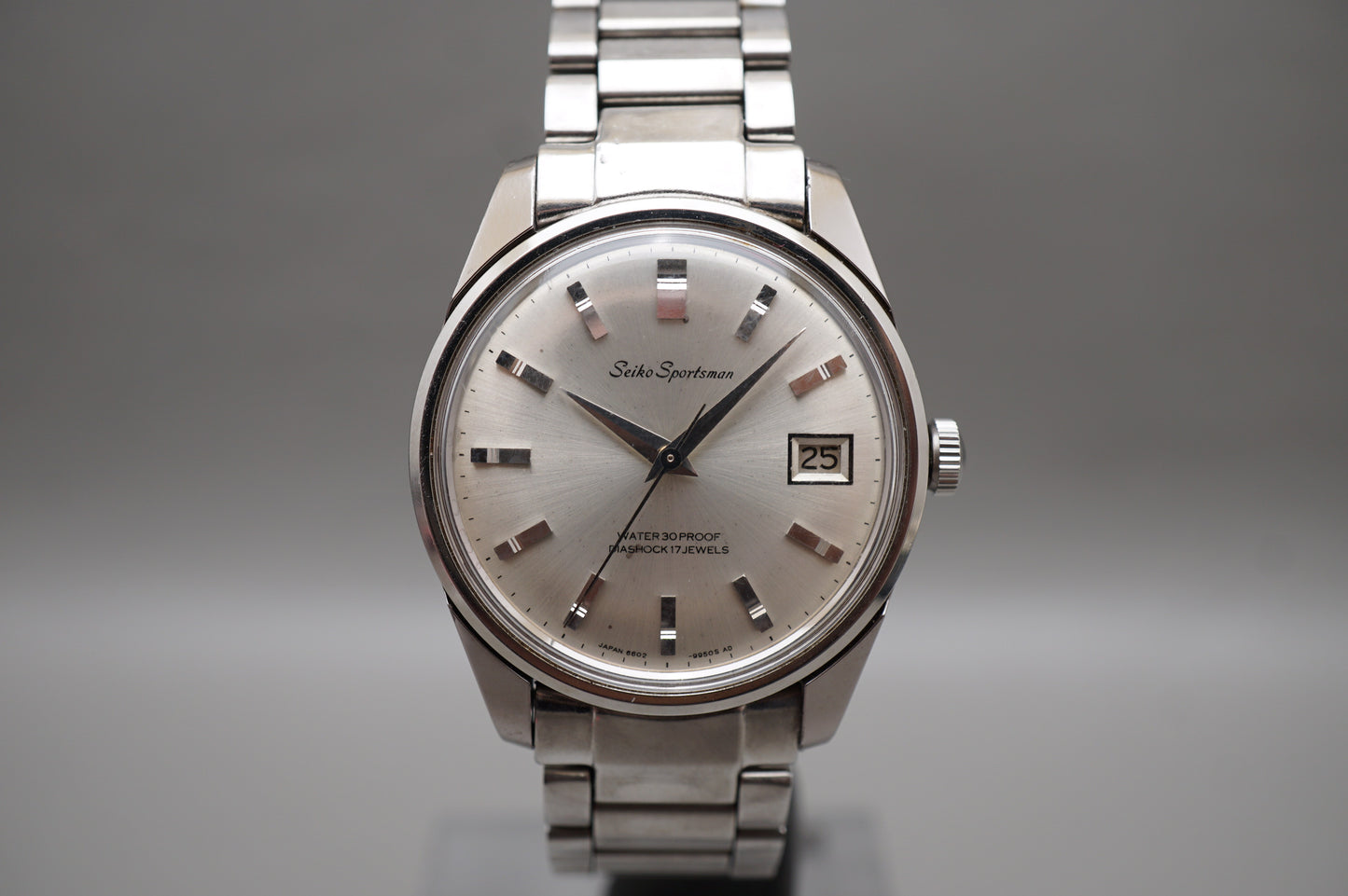 Vintage June 1967 Seiko Sportsman 6602-9981 Seahorse Handwound Mechanical Watch