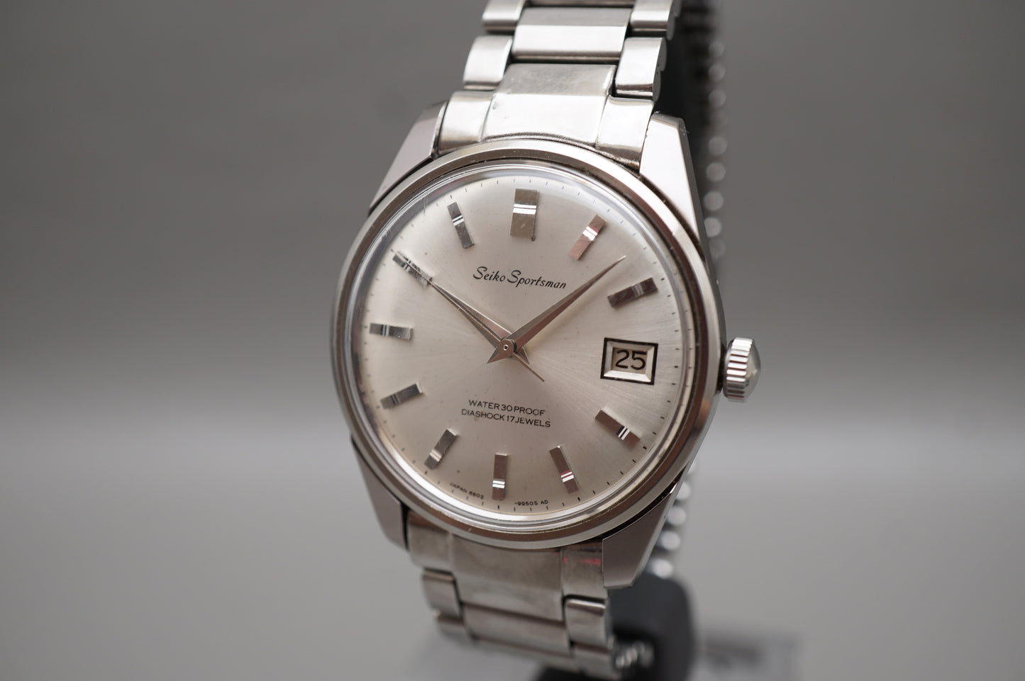 Vintage June 1967 Seiko Sportsman 6602-9981 Seahorse Handwound Mechanical Watch