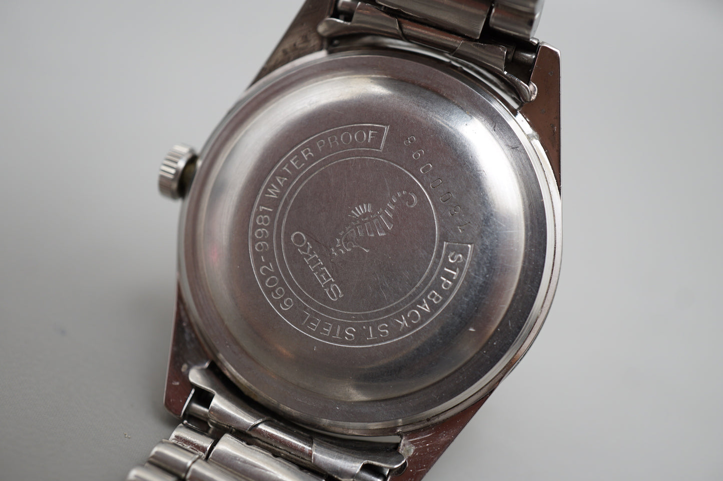Vintage June 1967 Seiko Sportsman 6602-9981 Seahorse Handwound Mechanical Watch