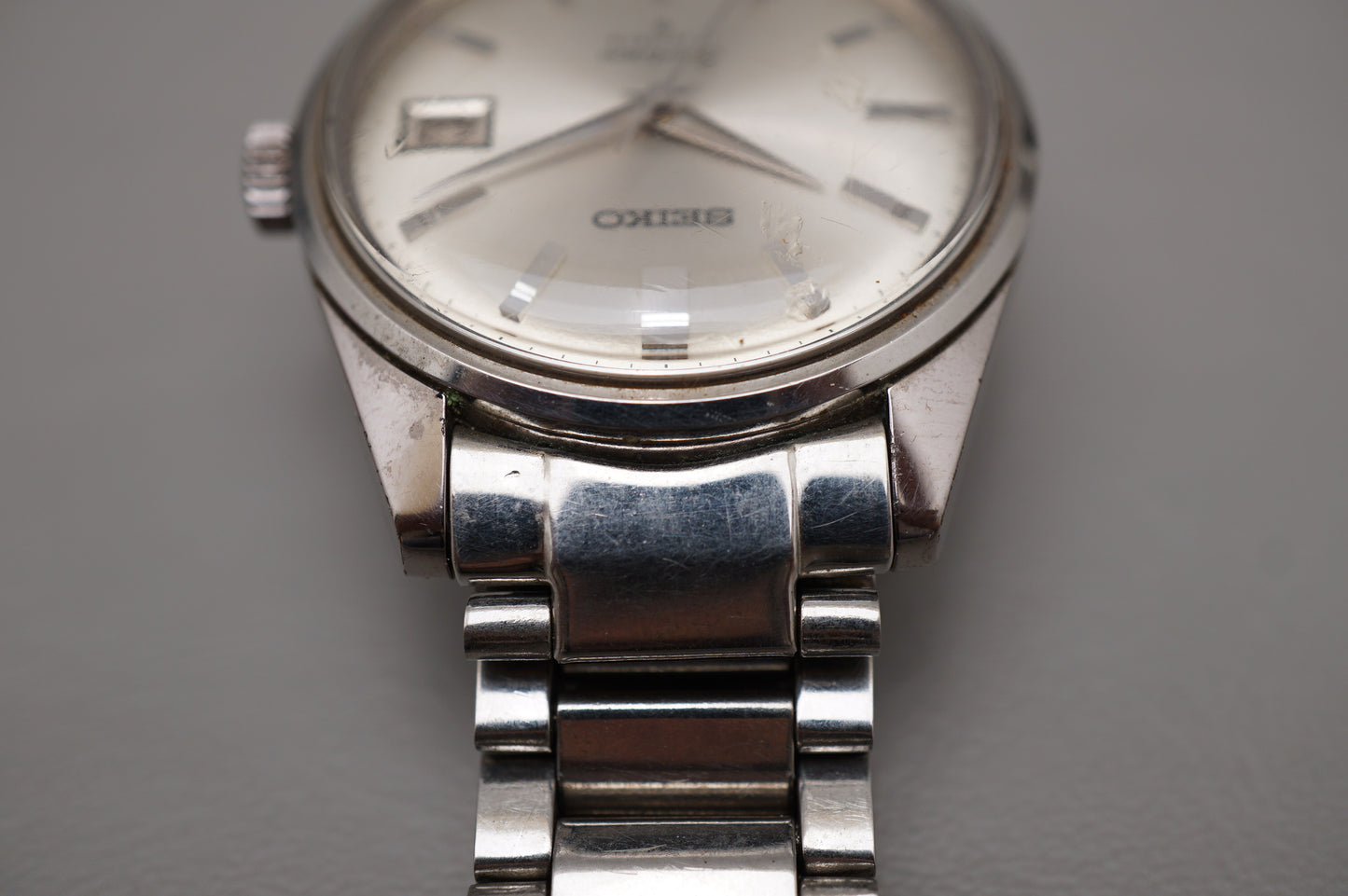 Vintage 1968 Seiko Sportsman 6602-9982 Horseshoe Handwound Mechanical Watch