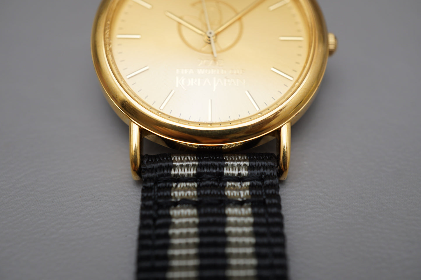 Vintage Seiko 7N01-0AA0 Gold Tone 2002 FIFA World Cup Korea Japan Quartz Watch