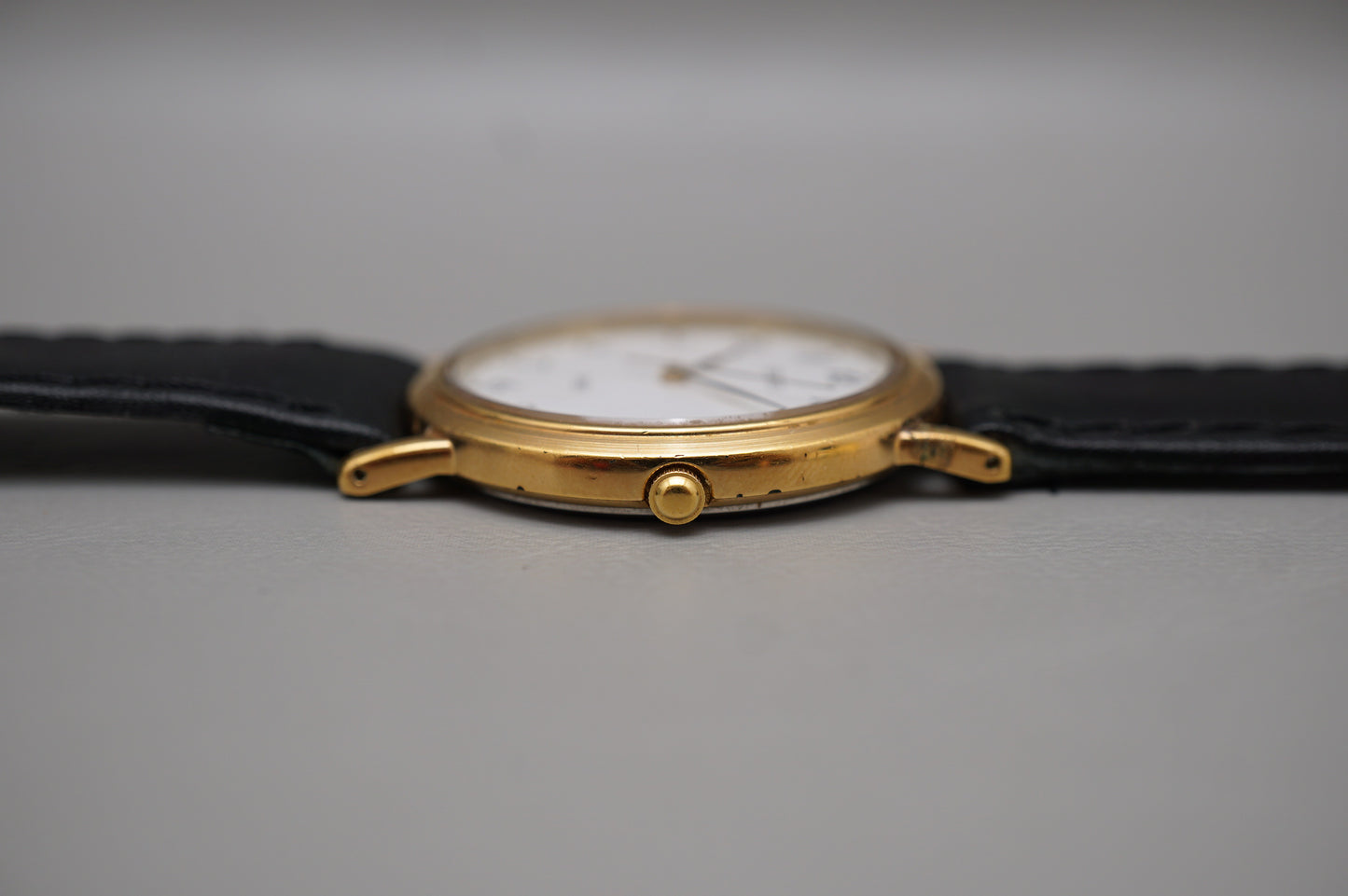 Seiko Spirit 5E21-6000 Gold Tone White Dial Quartz Watch