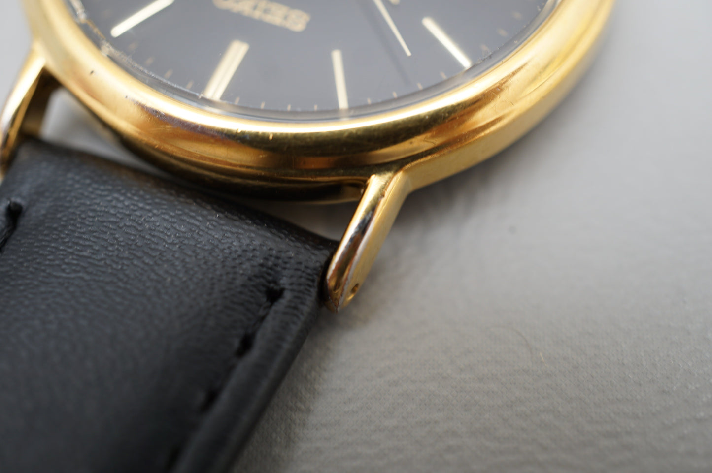 Vintage Seiko 7N21-8A00 Black Gold Tone 1998 Nagano Olympics Quartz Watch