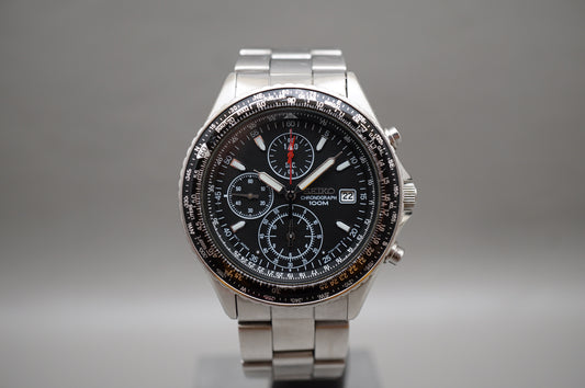 Seiko SND253 7T92 Flightmaster Pilot Chronograph Quartz Watch