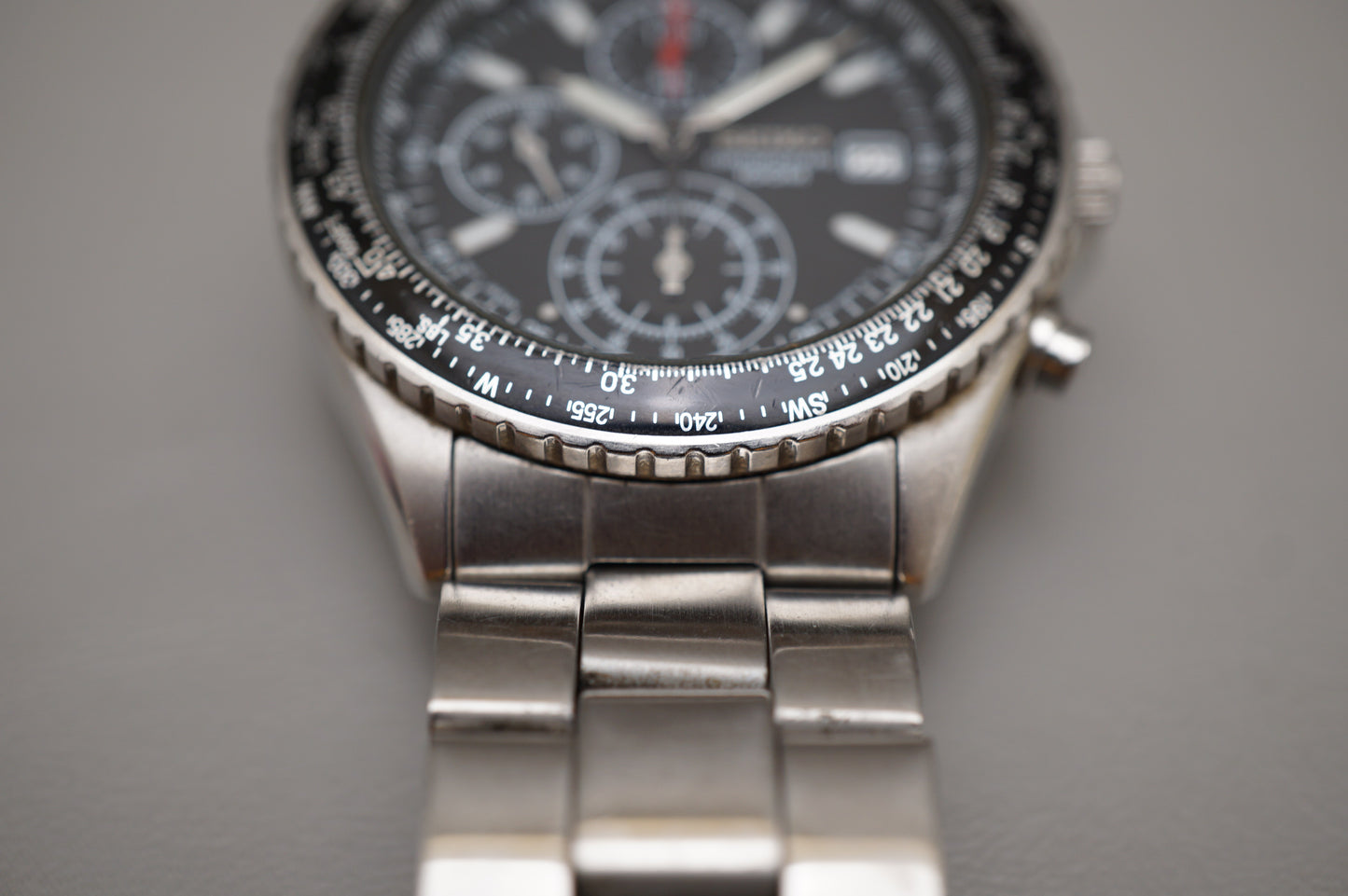 Seiko SND253 7T92 Flightmaster Pilot Chronograph Quartz Watch