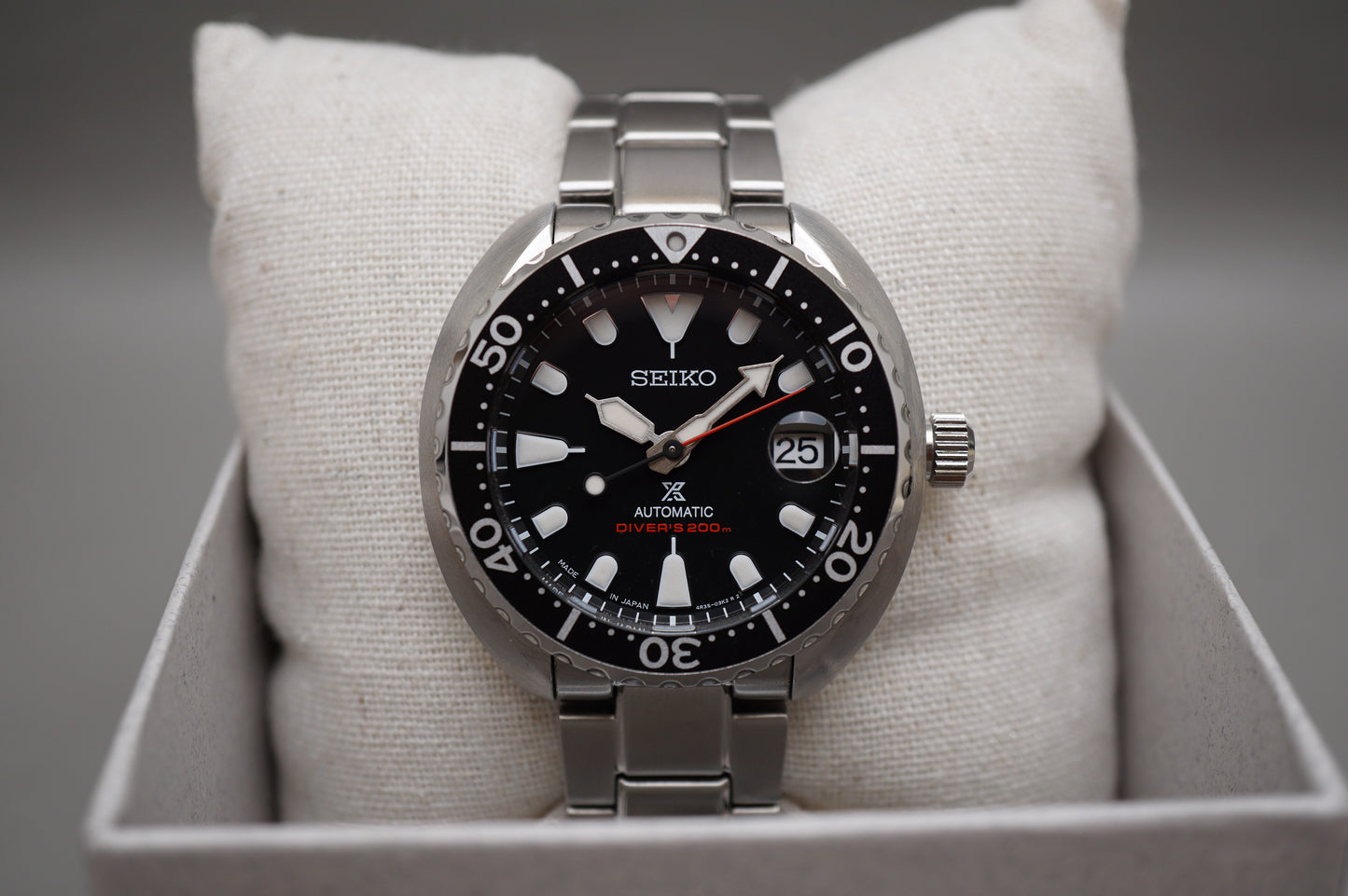 Seiko Prospex SBDY085 4R35 Black Dial Mini Turtle Divers 200M Automatic Watch