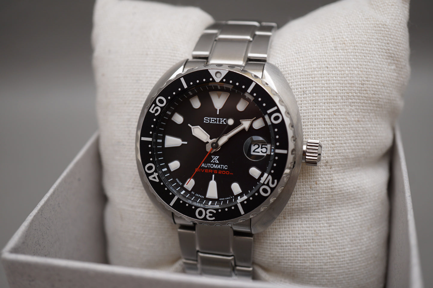 Seiko Prospex SBDY085 4R35 Black Dial Mini Turtle Divers 200M Automatic Watch