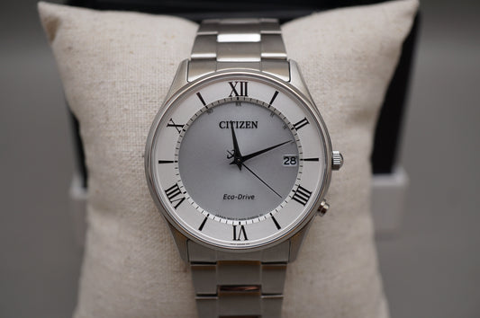 Citizen Eco-Drive H415-S112907 Silver Dial JDM Radio Wave Solar Quartz Watch