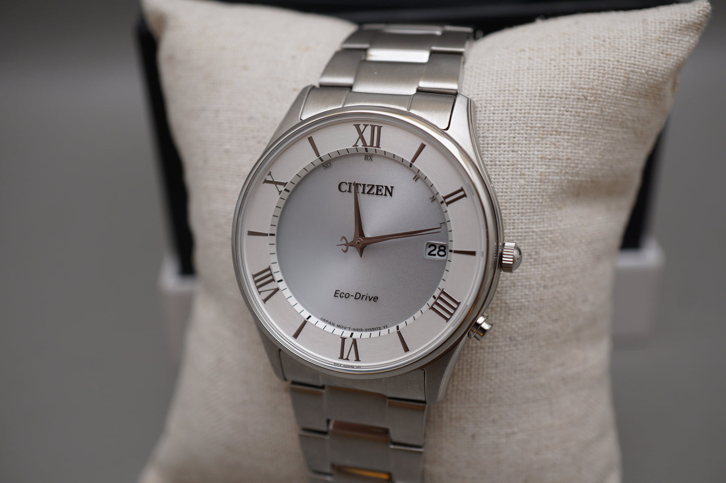Citizen Eco-Drive H415-S112907 Silver Dial JDM Radio Wave Solar Quartz Watch