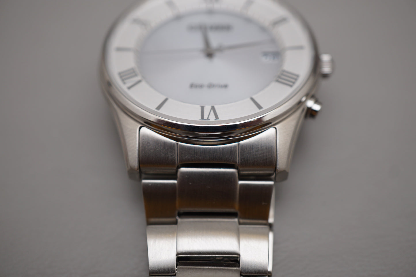 Citizen Eco-Drive H415-S112907 Silver Dial JDM Radio Wave Solar Quartz Watch