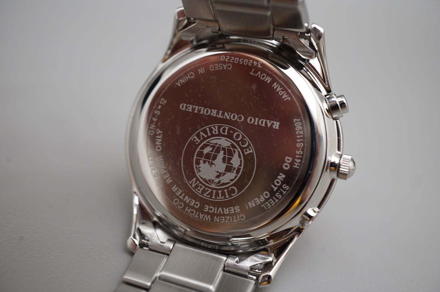 Citizen Eco-Drive H415-S112907 Silver Dial JDM Radio Wave Solar Quartz Watch