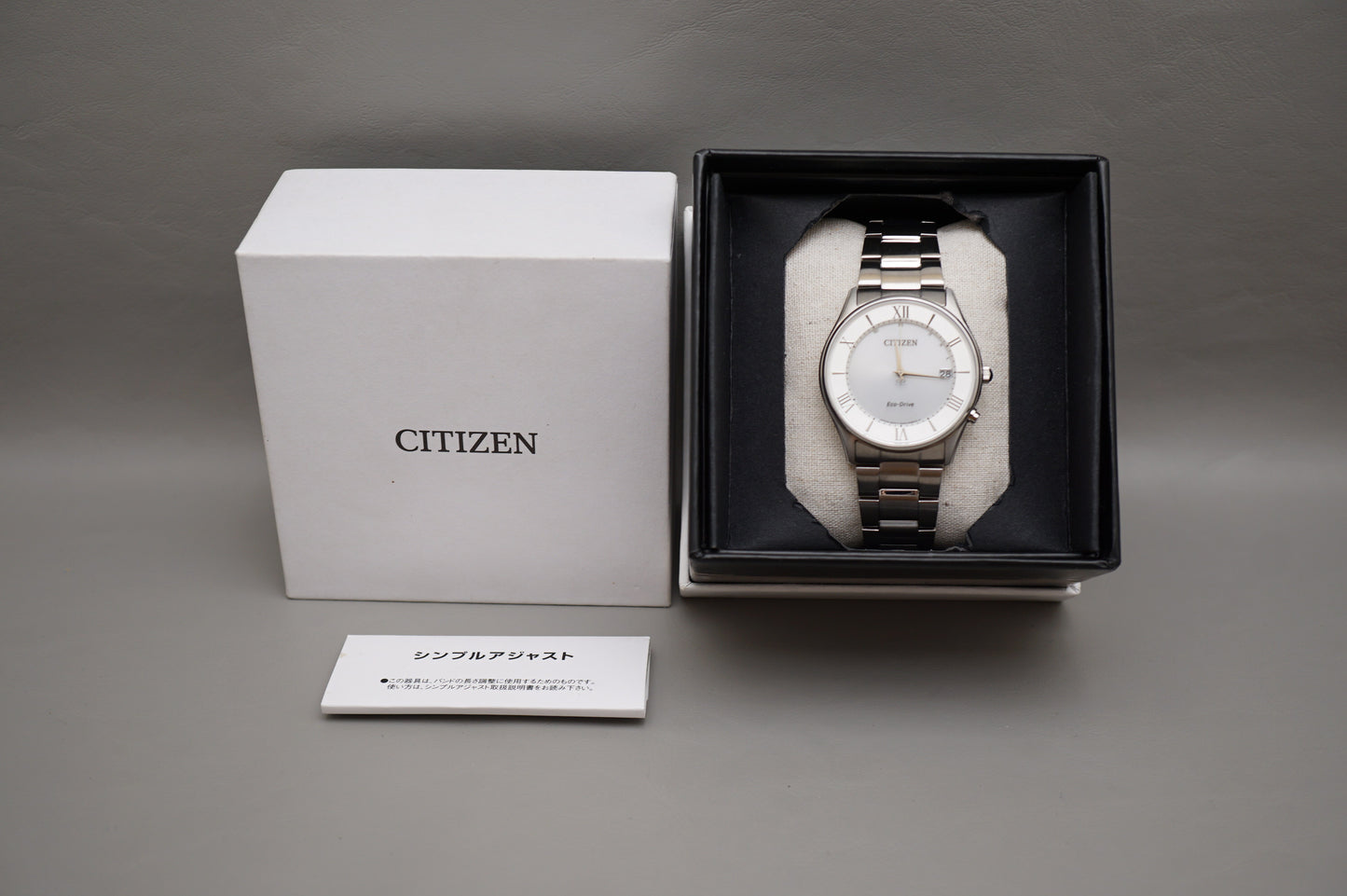 Citizen Eco-Drive H415-S112907 Silver Dial JDM Radio Wave Solar Quartz Watch