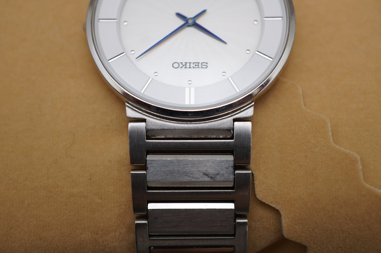 Seiko Dolce SACK015 4J40 White Sunburst Dial JDM Sapphire Quartz Watch