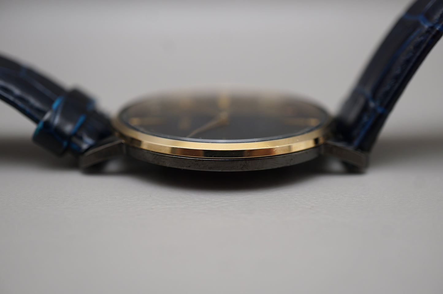 Seiko Selection SCXP132 7N01 Gold Feather Reissue Limited Blue Quartz Watch