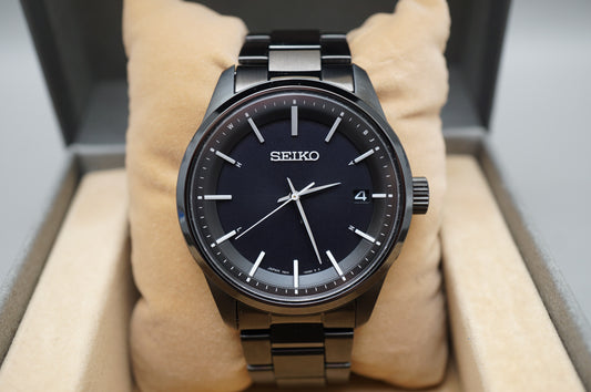 Seiko Selection SBTM257 7B24 Black Tone Radio Wave JDM Solar Quartz Watch
