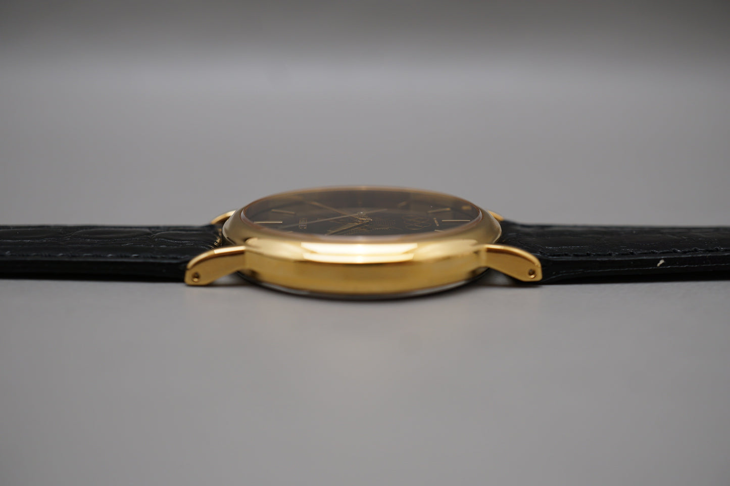 Vintage Seiko 7N21-8A00 Black Gold Tone 1998 Nagano Olympics Quartz Watch