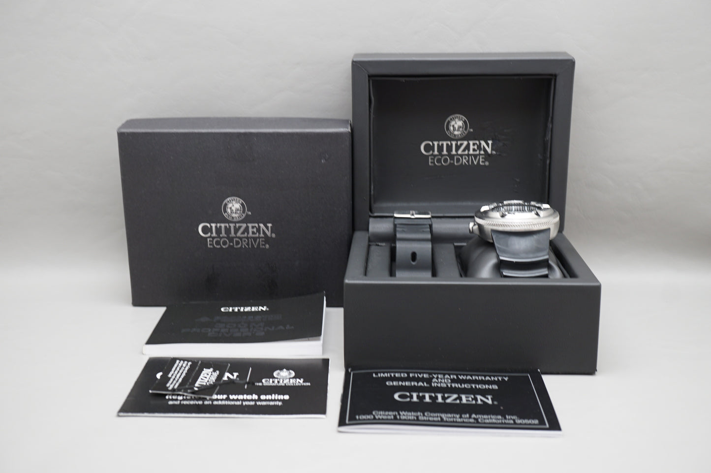 Citizen Promaster BJ8050-08E Ecozilla Eco-Drive Divers Solar Quartz Watch Lefty