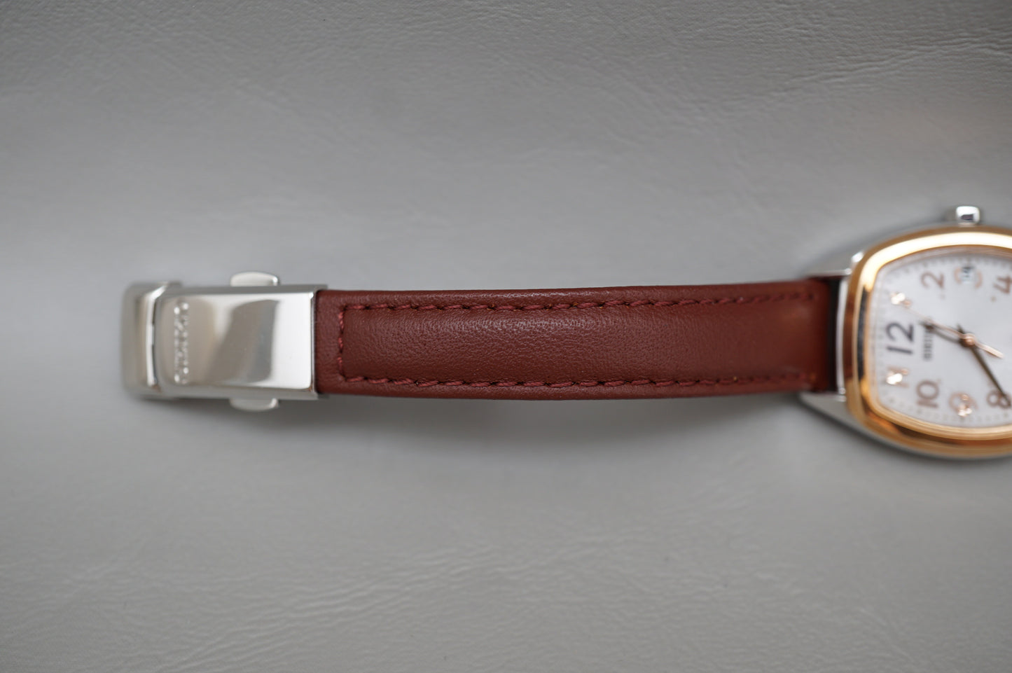 Seiko Selection SWFH086 1B22 Rose Tone Radio Wave Solar Quartz JDM Ladies Watch