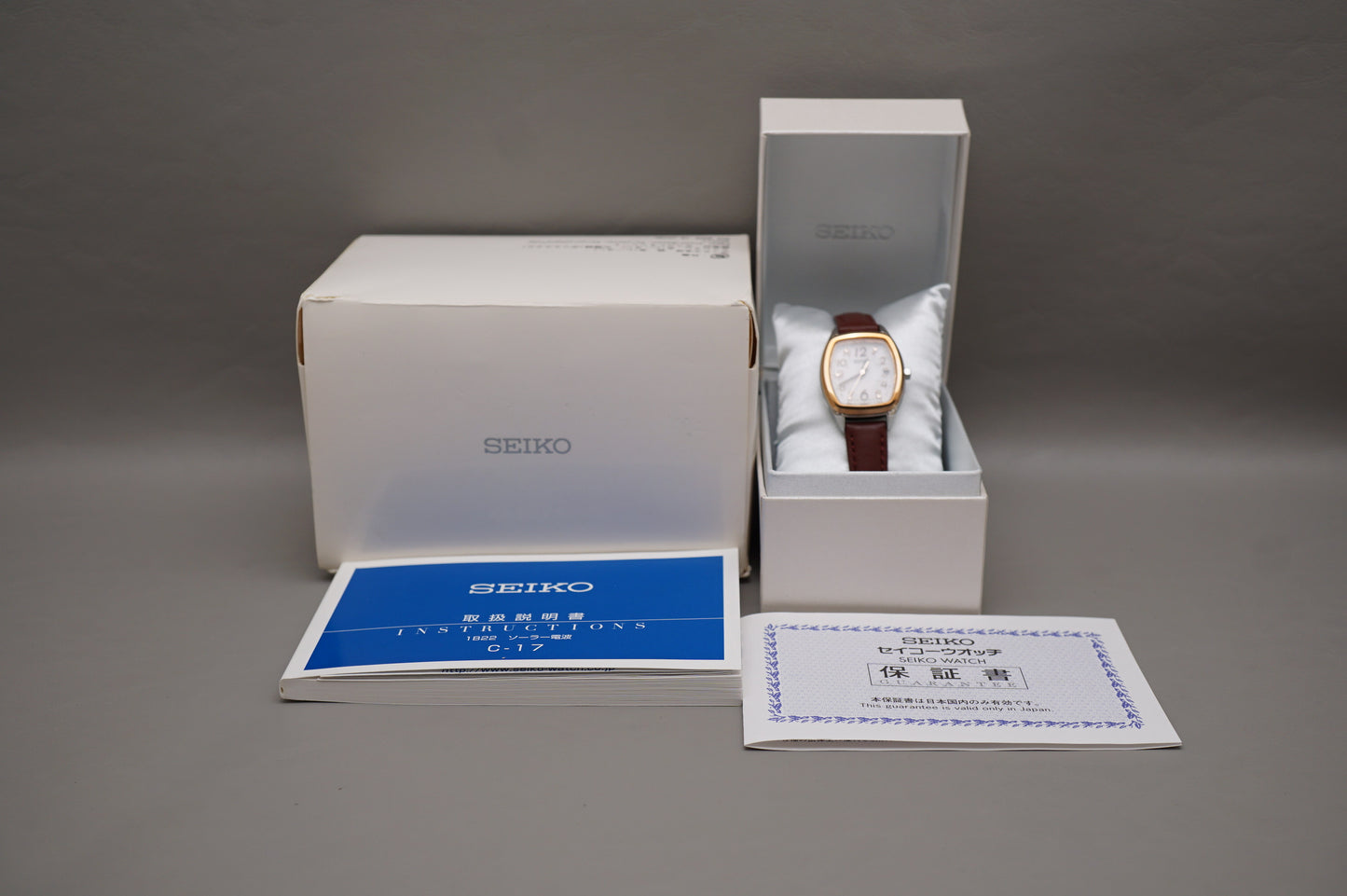 Seiko Selection SWFH086 1B22 Rose Tone Radio Wave Solar Quartz JDM Ladies Watch