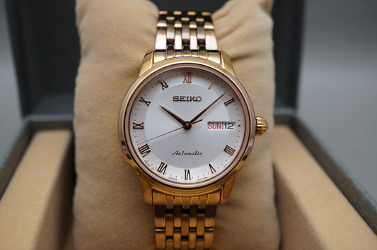 Seiko Presage SRRY016 4R36 Rose Gold Tone 34mm JDM Automatic Watch