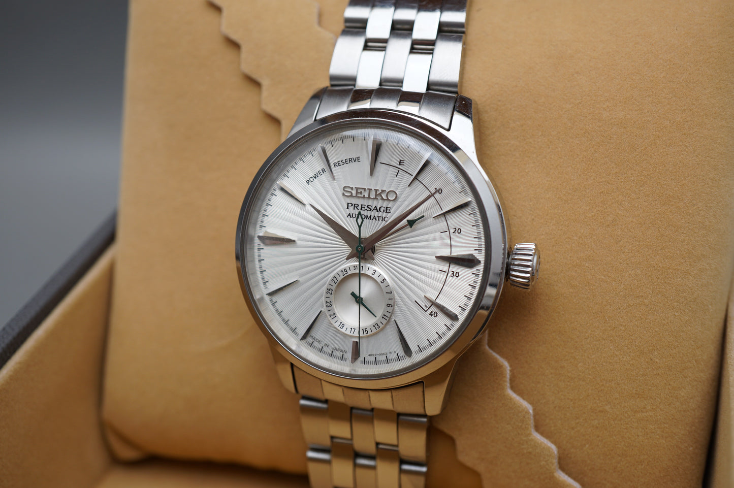 Seiko Presage SARY129 4R57 Cocktail Time Power Reserve Automatic Watch